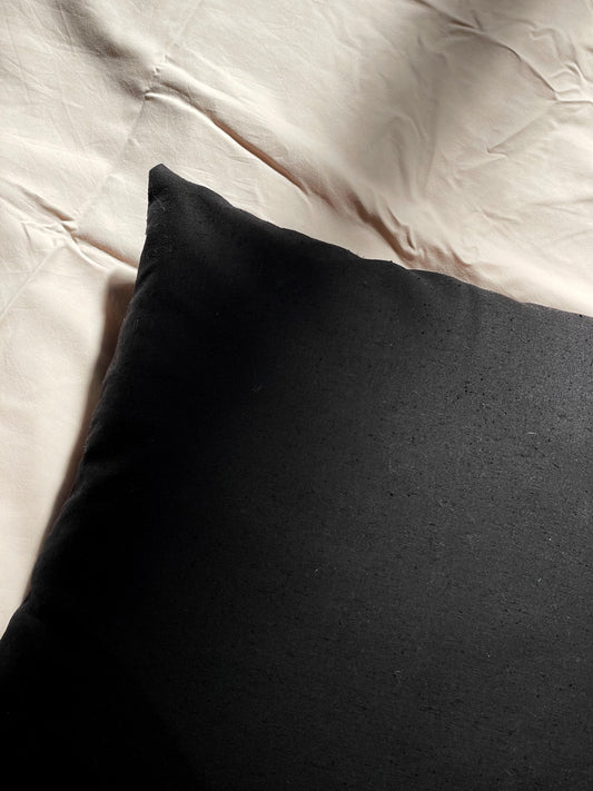 "Pillow" Black, Japanese Cotton
