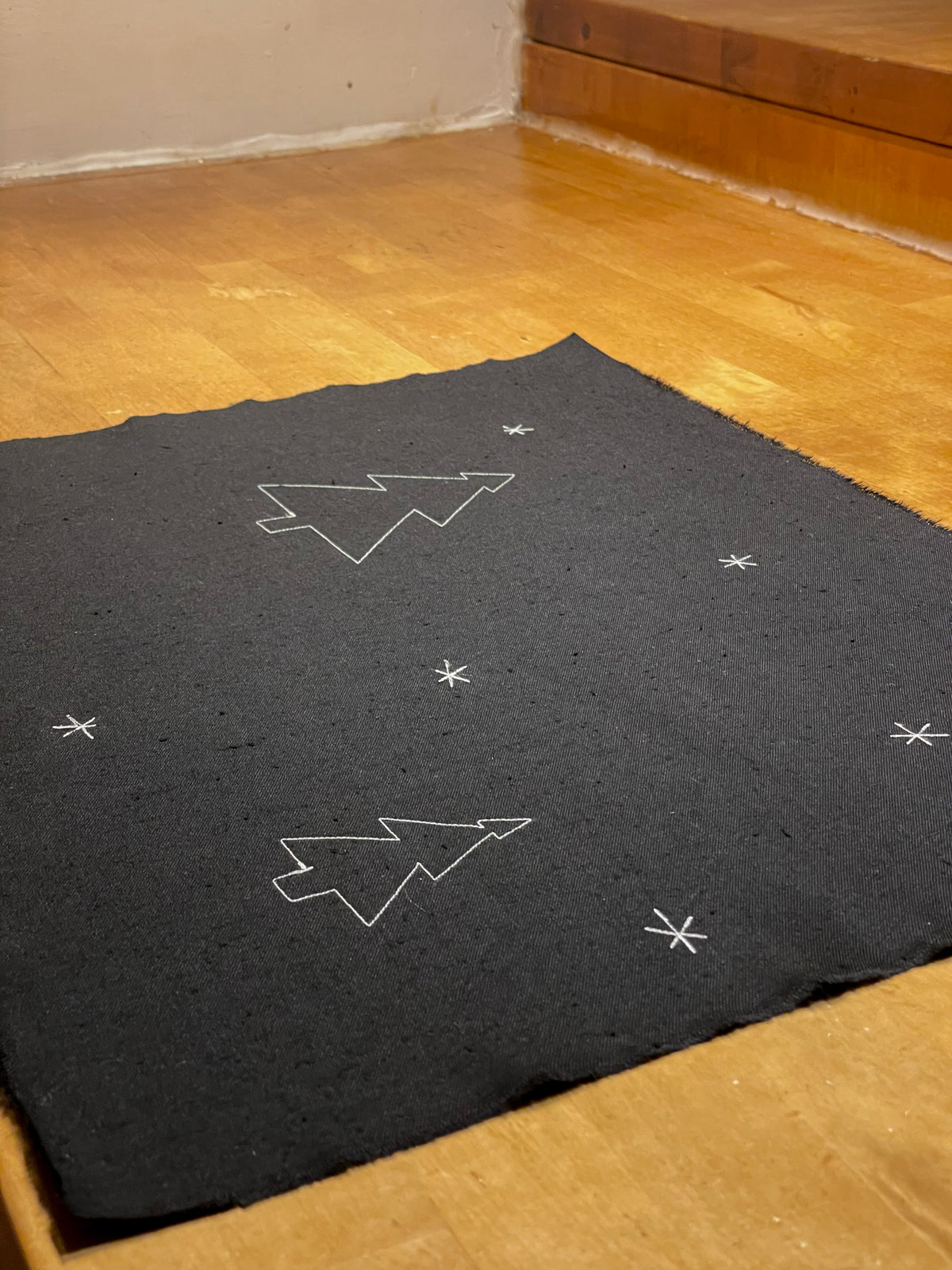 "Holiday Table" Black, Japanese Cotton