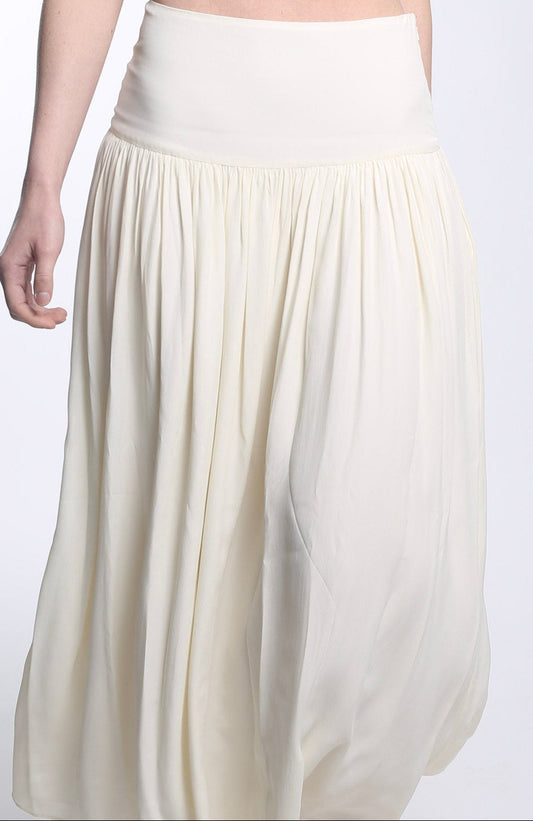 "Long Skirt" Ivory, Silk