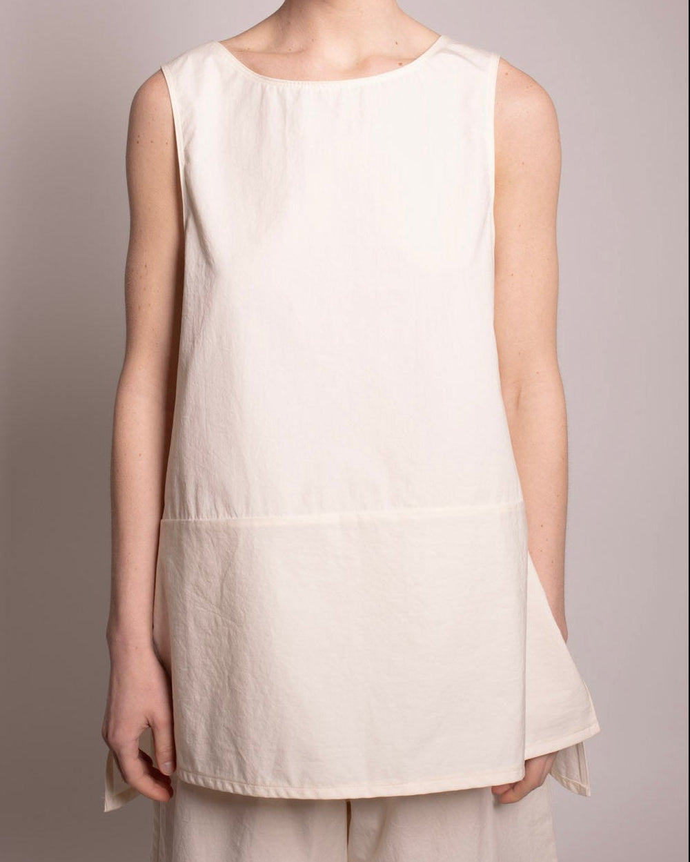 "Tank Top" White, Japanese Cotton