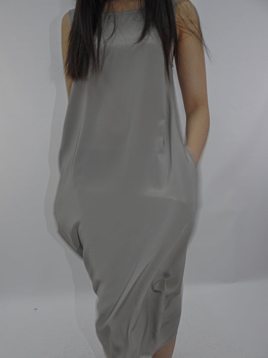 "Vase Dress" Cobble, Silk