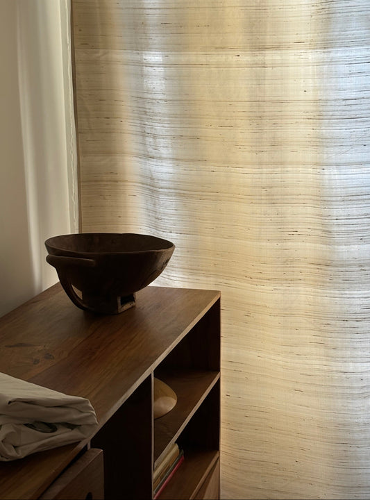"Curtain" Ivory, Silk