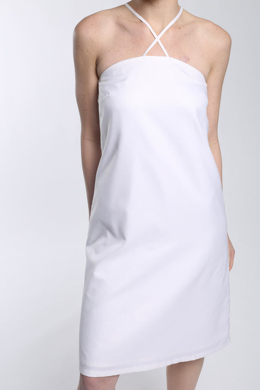 "Midi Dress" White, Cotton