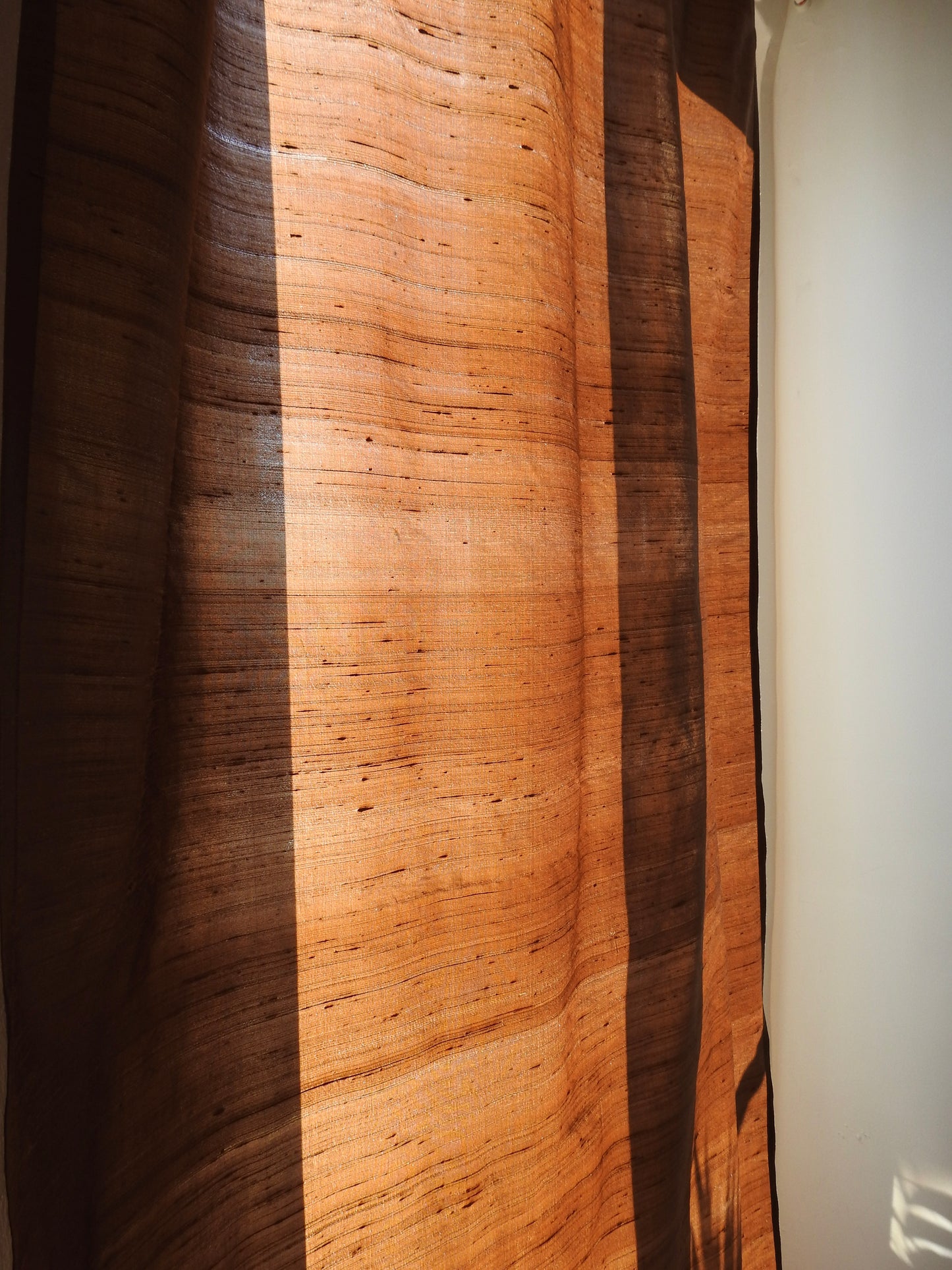 "Curtain" Natural Brown, Silk