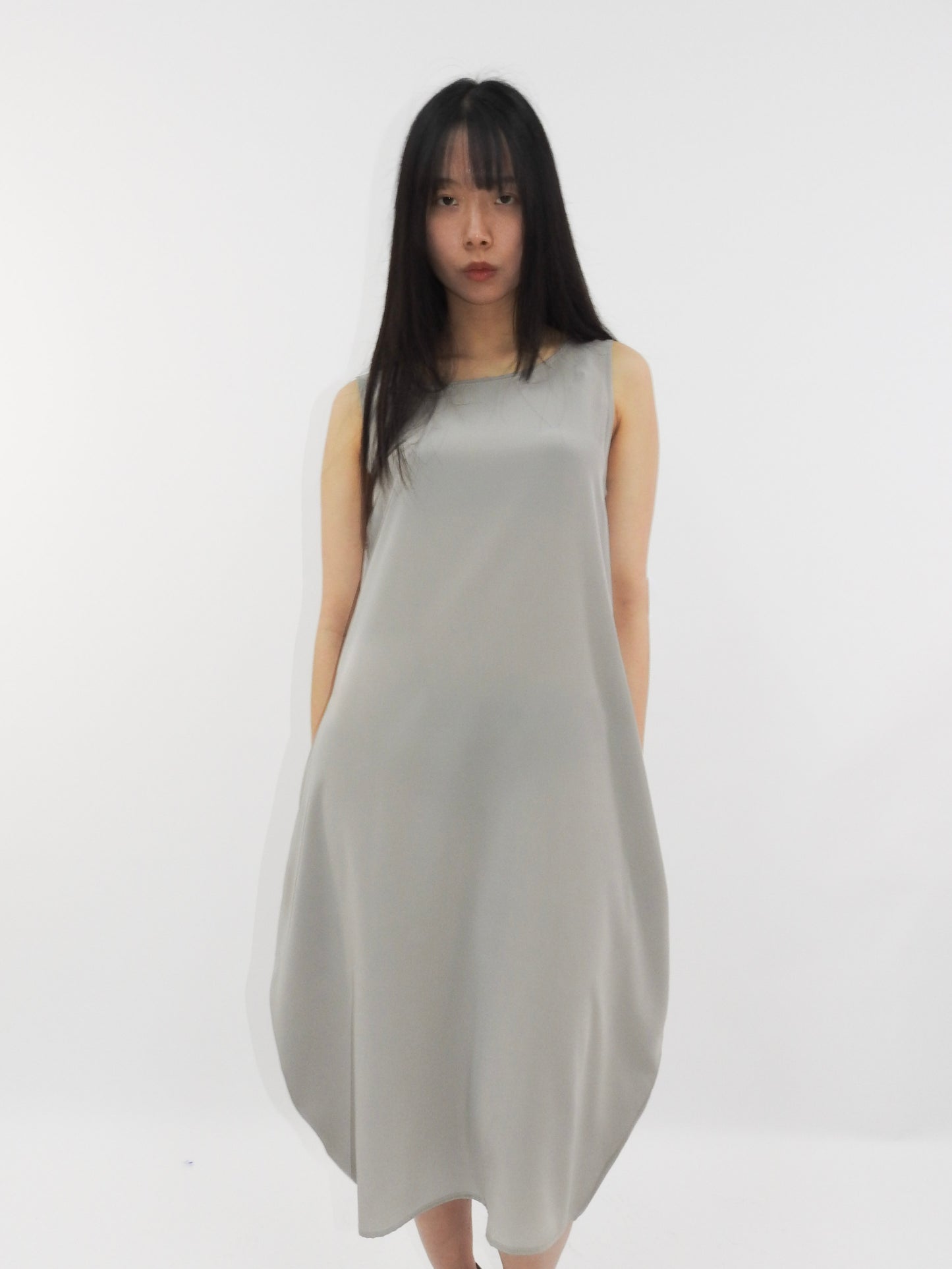 "Vase Dress" Cobble, Silk