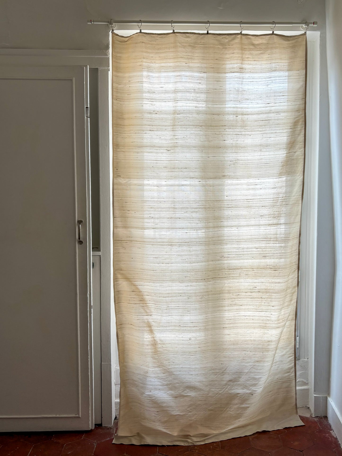 "Curtain" Ivory, Silk