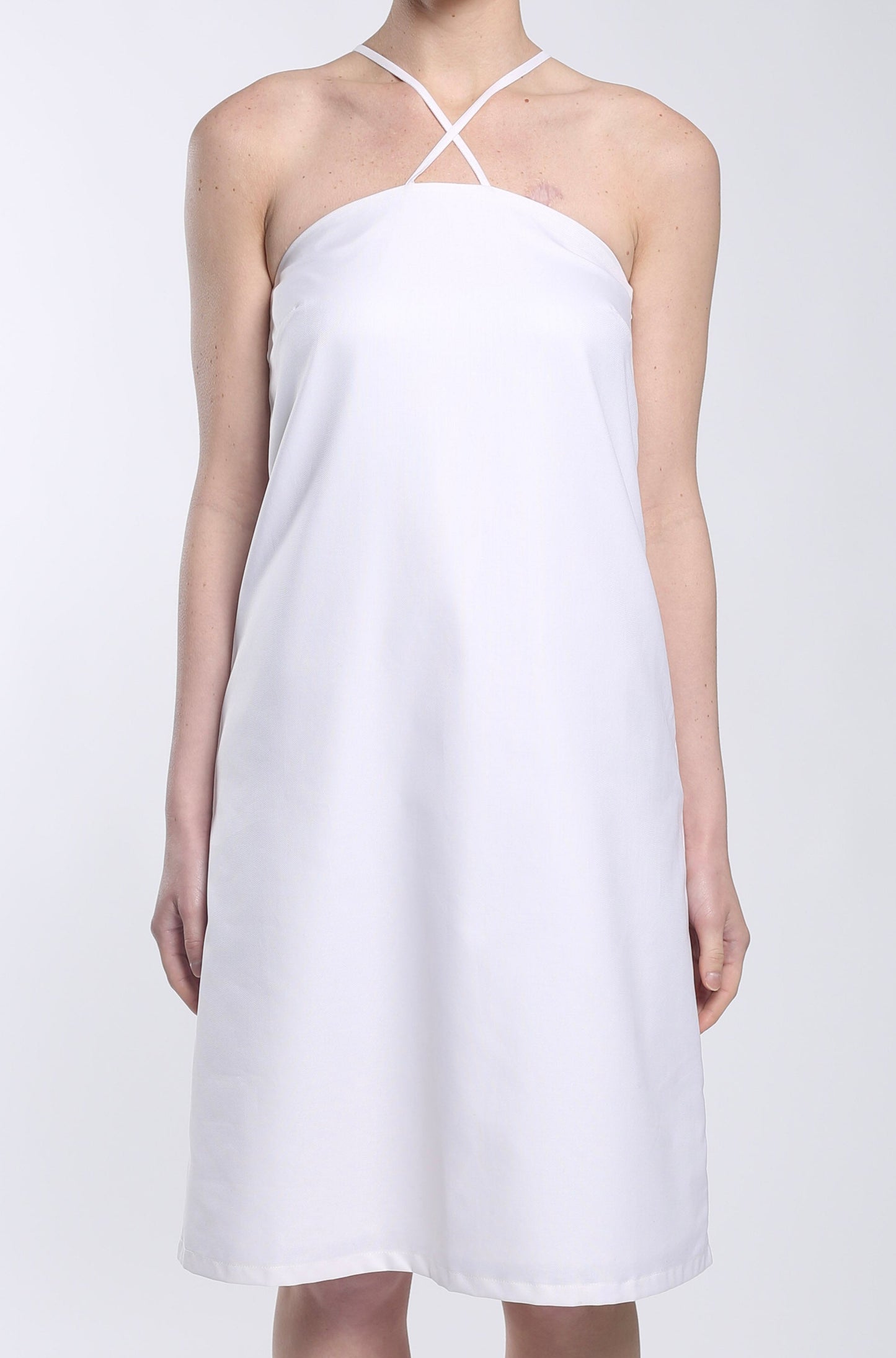 "Midi Dress" White, Cotton