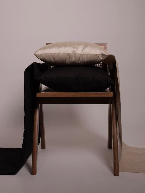 "Hanging Pillow" Black, Japanese Cotton