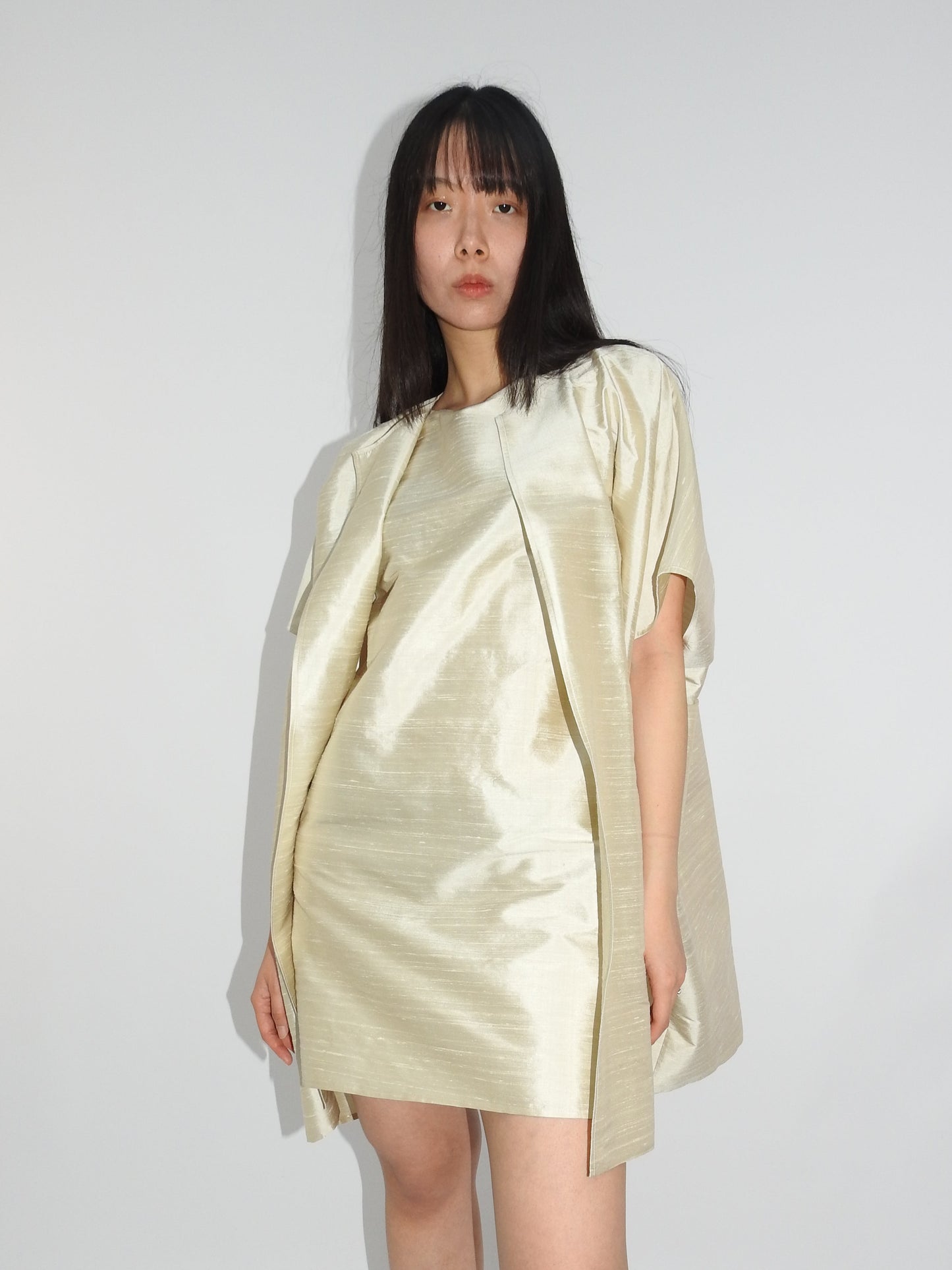 "Short Jacket" Ivory, Silk