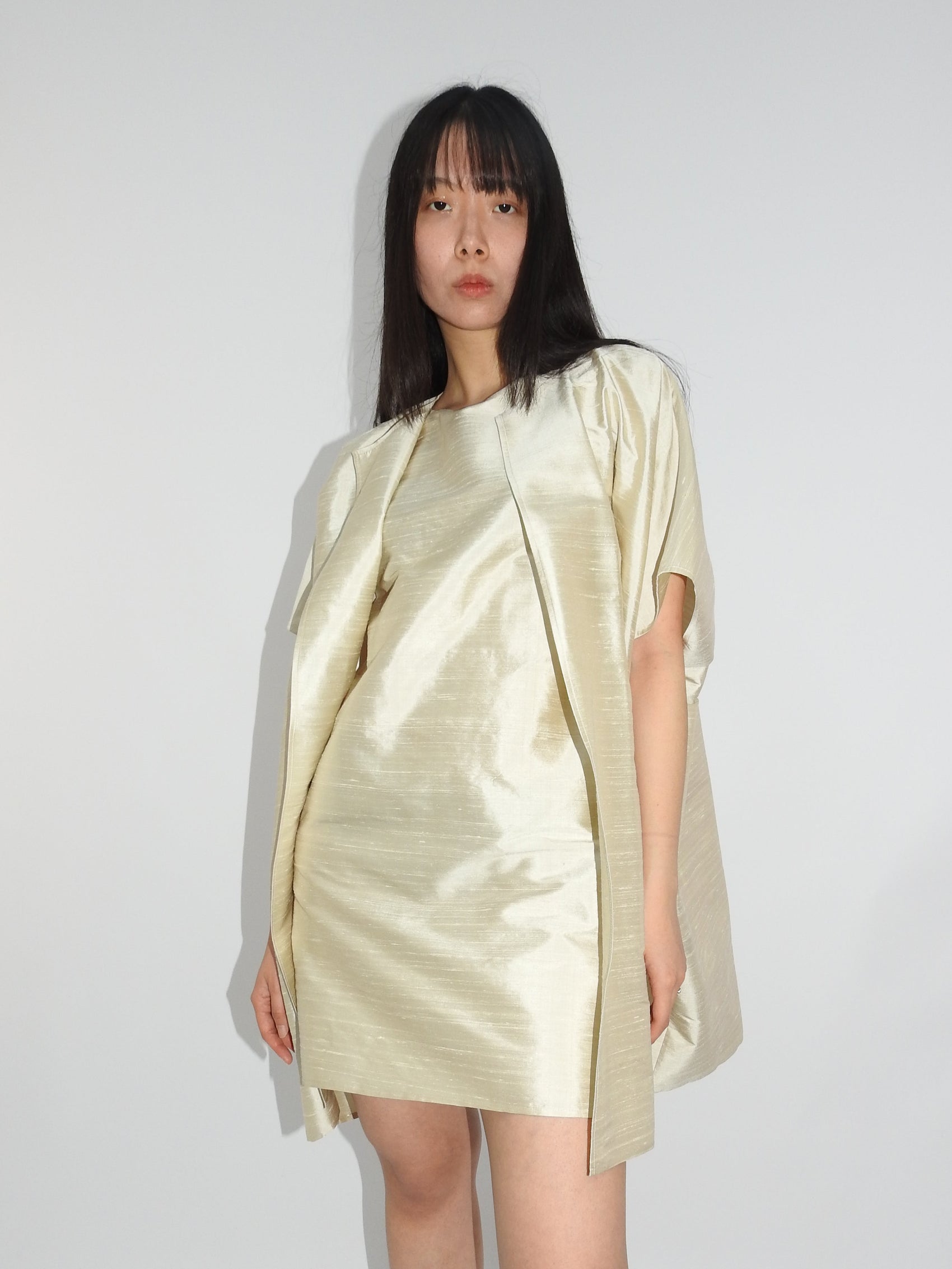 "Short Jacket" Ivory, Silk