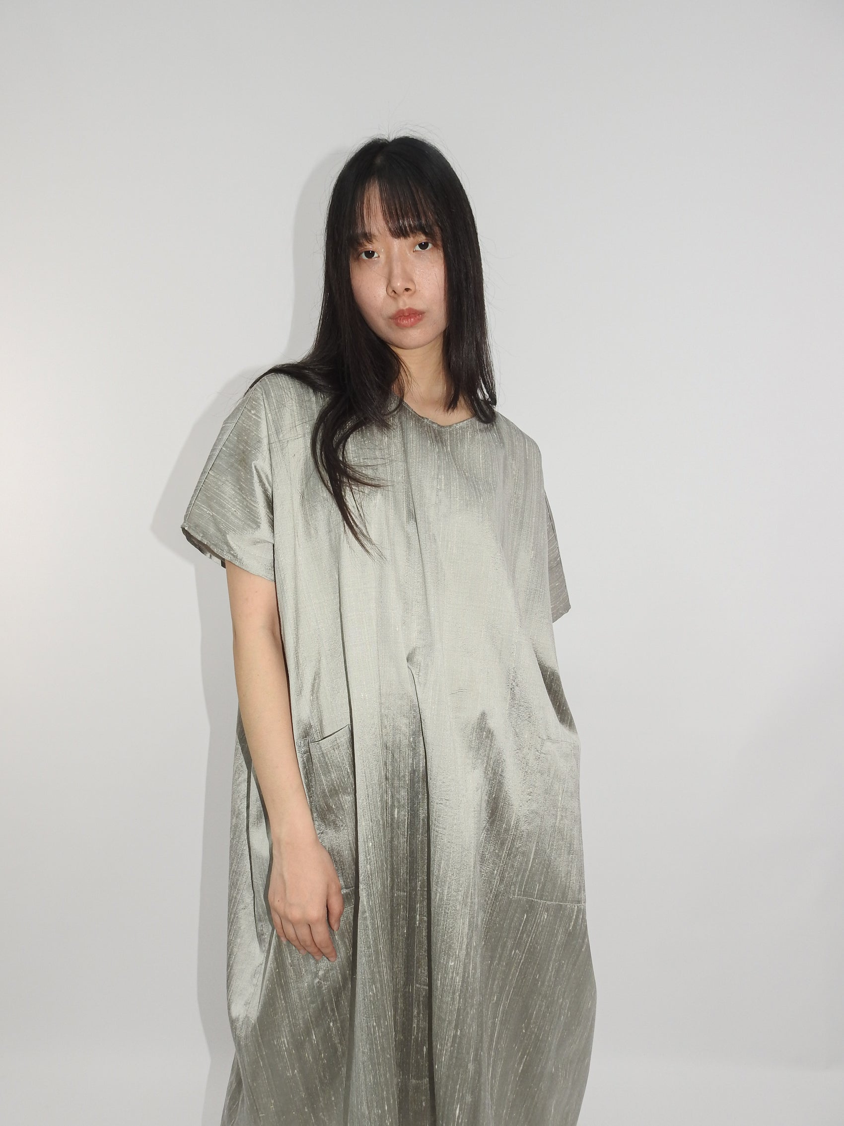 "One-Size Dress" Grey, Silk