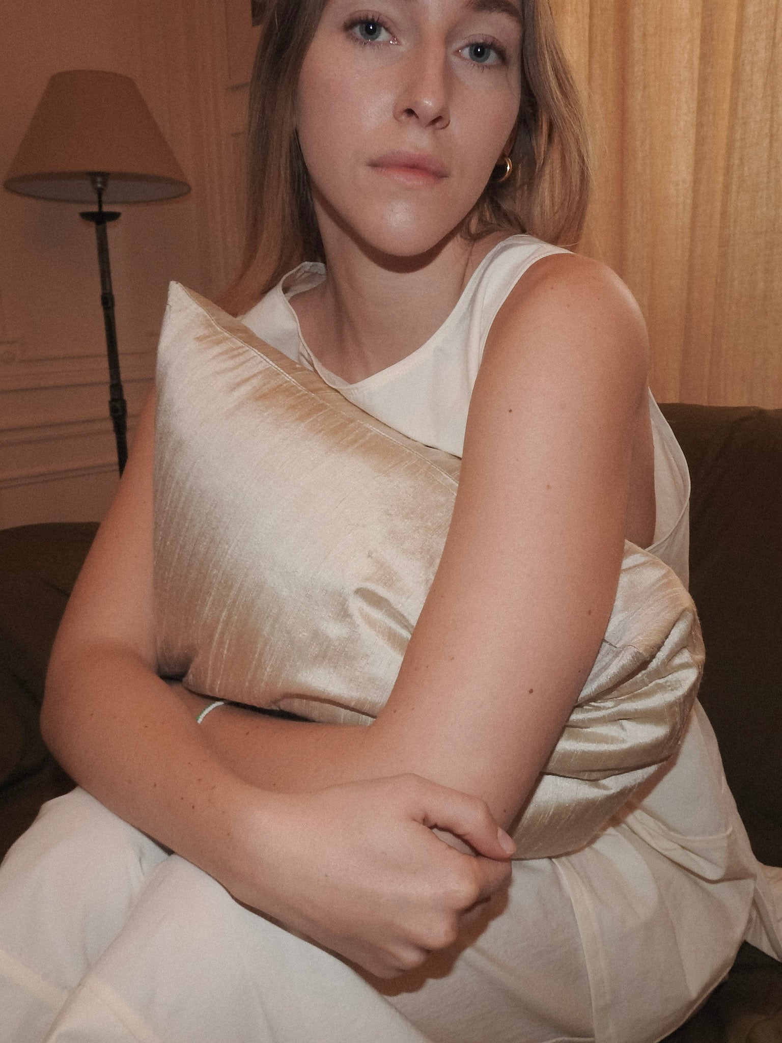 "Pillow" Ivory, Silk