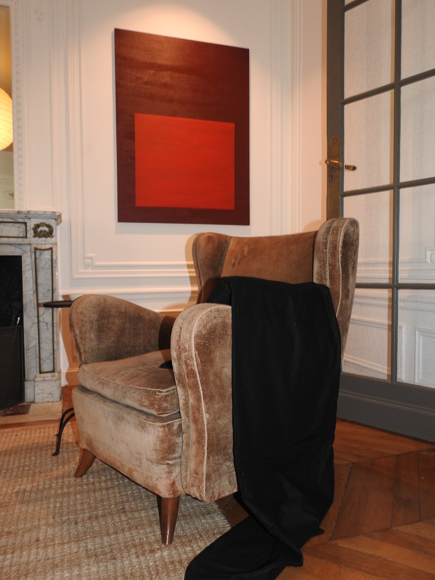 "Hanging Pillow" Black, Japanese Cotton