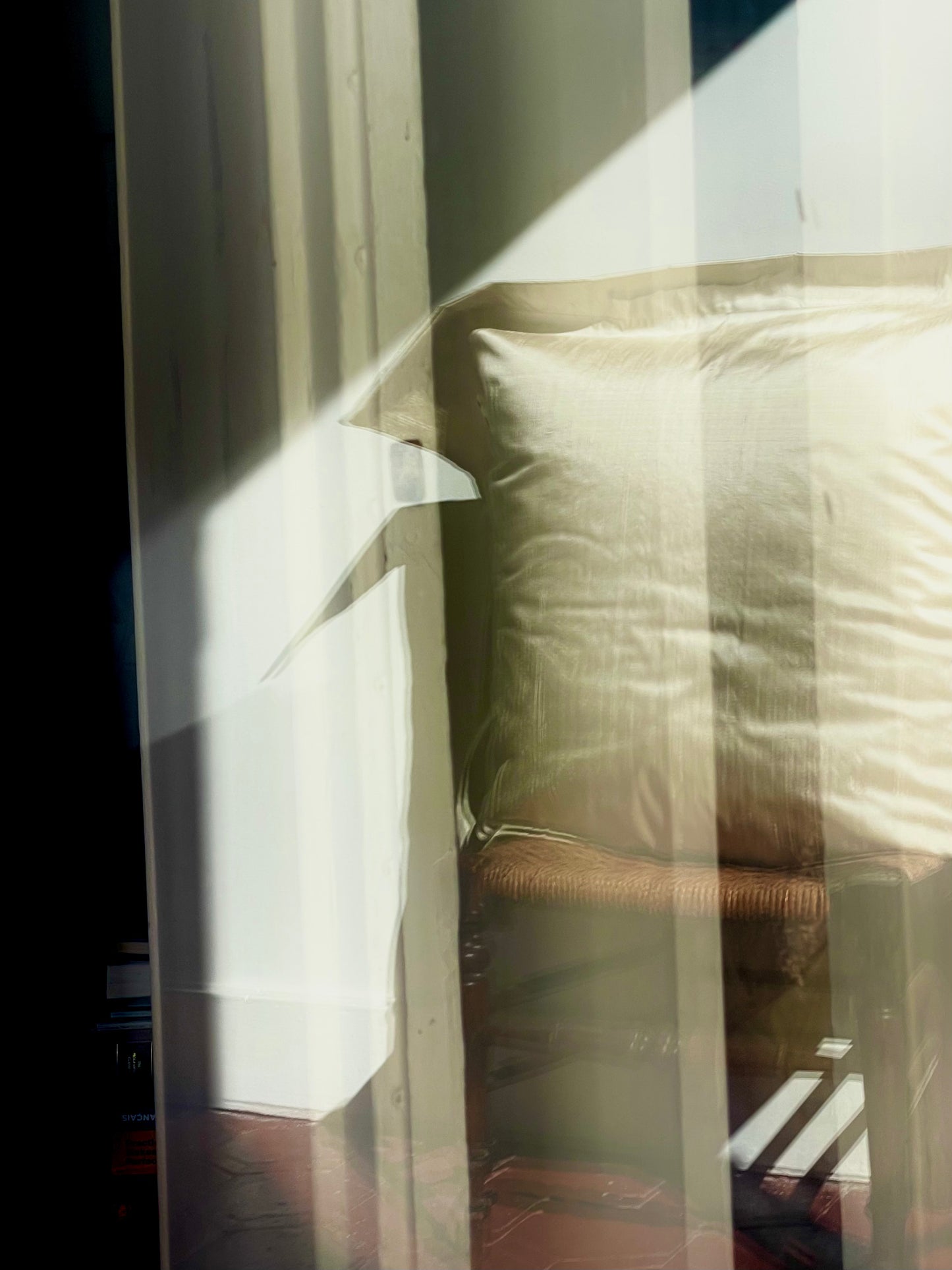 "Sunday Afternoon Pillow" Ivory, Silk