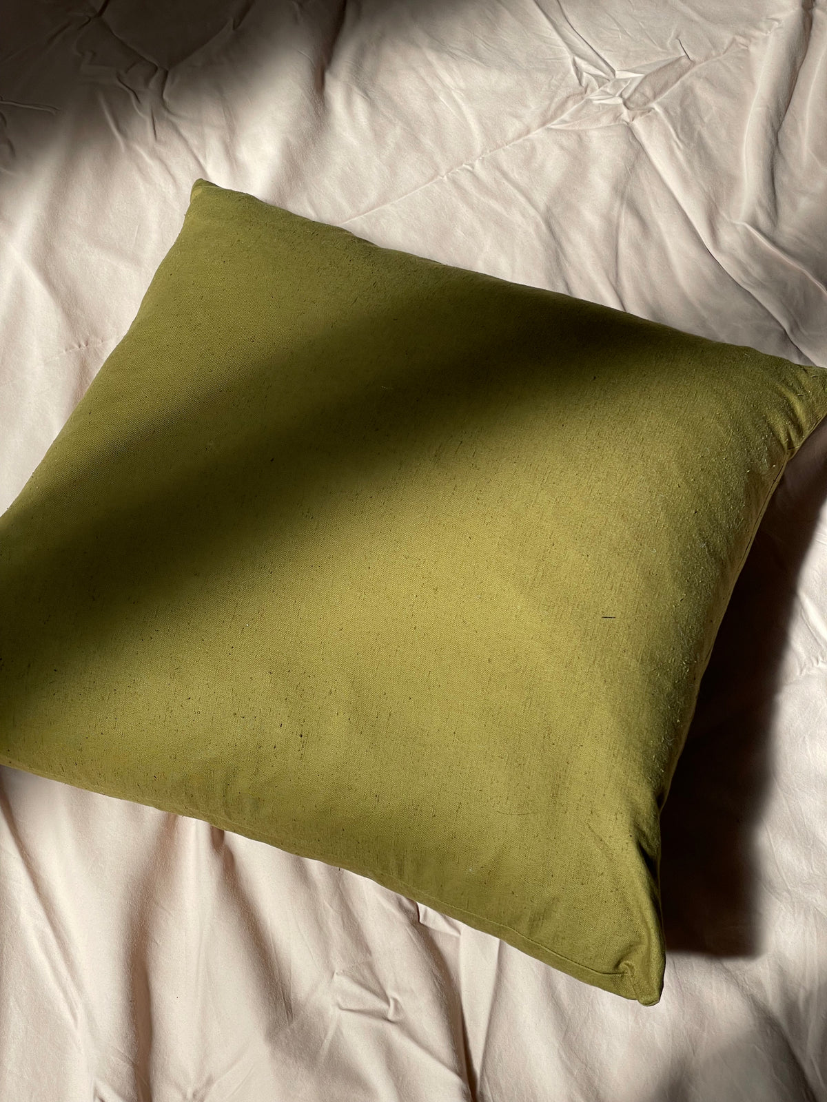 "Pillow" Natural Green, Japanese Cotton