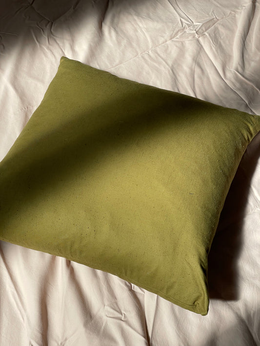 "Pillow" Natural Green, Japanese Cotton