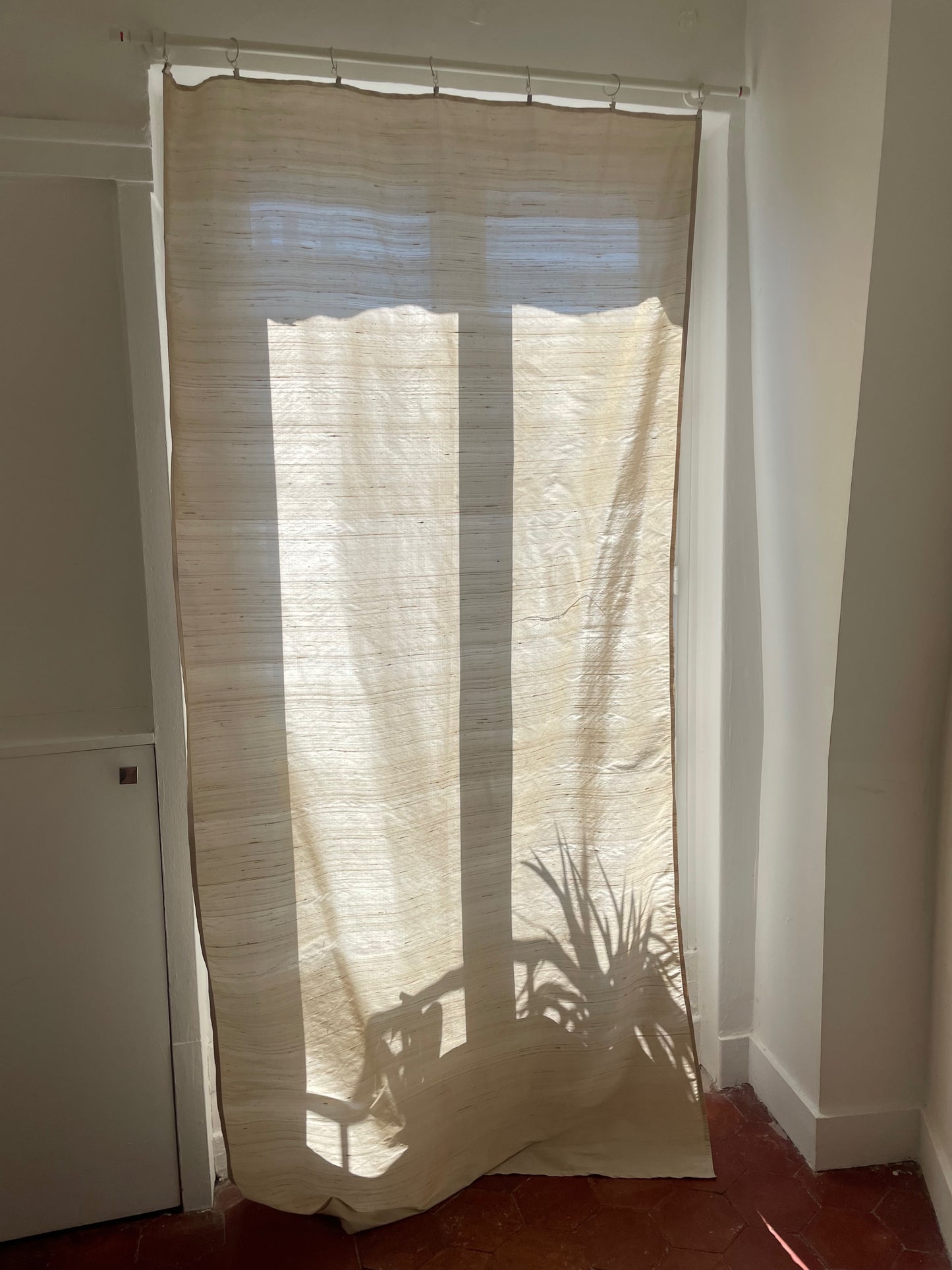 "Curtain" Ivory, Silk