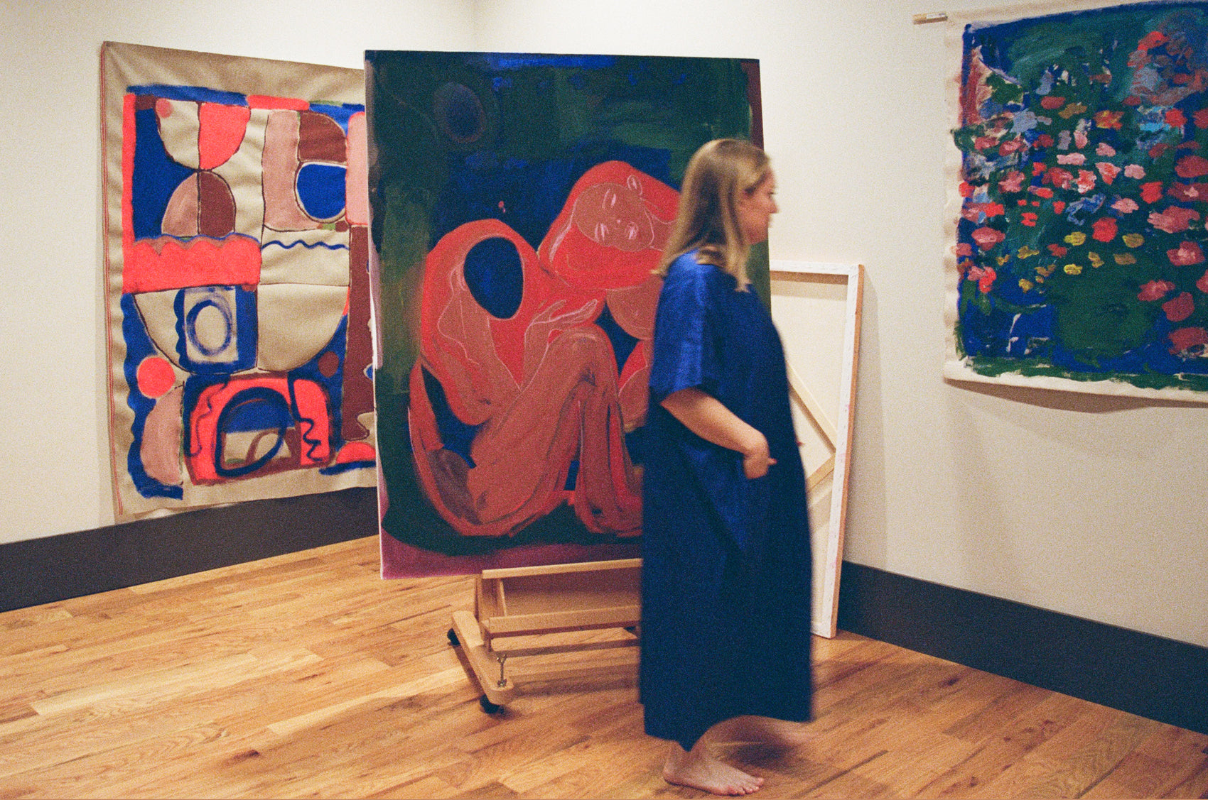 "One-Size Dress" Deep Blue, Silk